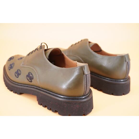 Armando Cabral Oba Lace-Up Lug Derby Vert militaire Lug Sole Size 12 /45 Men Lug main image 9
